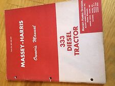 MASSEY HARRIS 333 DIESEL TRACTOR  OPERATOR OPERATOR'S MANUAL for sale  Boise
