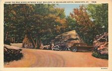 Green Mts Vermont~Where The Roads Winds~Giant Bolders In Smuggles Notch~Carro de 1933, usado comprar usado  Enviando para Brazil