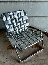 Porta-guardanapo Mariposa alumínio cadeira de praia tamanho coquetel prata, usado comprar usado  Enviando para Brazil