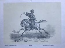 Mameluk chargeant lithographie de Carle Vernet (1858-1836) 19ème  d'occasion  Bordeaux-