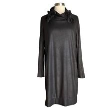 Cop Copine Cryolite Shift Tunic Dress Black Sheen Neck Bows Size 42 for sale  Shipping to South Africa