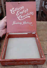 Antique  CADBURYS ENGLISH  CHOCOLATES  Wooden  Counter  ADVERTISING DISPLAY Box for sale  Shipping to South Africa