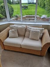 Real rattan sofa for sale  WARRINGTON