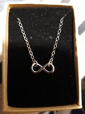 Silver infinity necklace for sale  SOUTHPORT