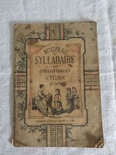 ANTIQUE  FRENCH SCHOOL BOOK NOUVEAU SYLLABAIRE CONNAISSANCES UTILE FONDEE 1796 comprar usado  Enviando para Brazil