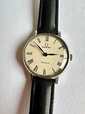 Relógio Omega Geneve mostrador branco feito na Suíça redondo vintage manual 25mm feminino comprar usado  Enviando para Brazil