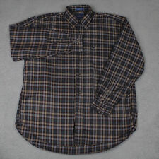 Vintage Faconnable Shirt Men's Size XL Plaid Button Down Long Sleeve Made In USA for sale  Shipping to South Africa