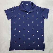 Camisa polo masculina Bonobos média fina azul golfe todo picolé sorvete adulto * comprar usado  Enviando para Brazil