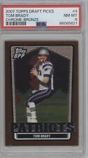 Tom Brady 2007 Topps Draft Picks cromo-bronce #4 PSA 8, usado segunda mano  Embacar hacia Argentina