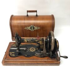 Singer Antique 12K Sewing Machine 9510937 Fiddle Base Bentwood Case Hand 1890-CP, used for sale  Shipping to South Africa