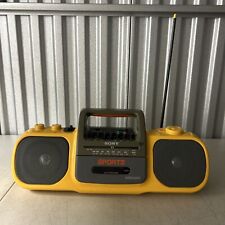 Vintage Sony Sports CFS-905 Mega Bass AM/FM Rádio Estéreo Cassete Boombox Funciona comprar usado  Enviando para Brazil