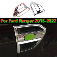 Usado, Par de guarnição de tampa de para-lama de ventilação frontal cromada compatível com Ford Ranger 2015-2022 comprar usado  Enviando para Brazil