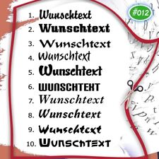 Sticker 40cm folienschrift gebraucht kaufen  Wedau