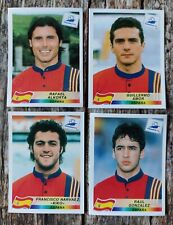 Panini WM 1998, 4 ungeklebte verschiedene Sticker, Mannschaft Spanien. comprar usado  Enviando para Brazil