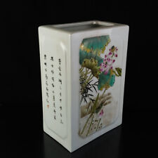 Vaso de porcelana chinês pintado à mão com flores e pássaros requintados 15550 comprar usado  Enviando para Brazil