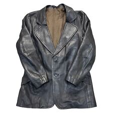 Vintage leather blazer for sale  UK