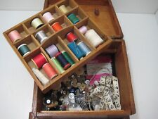 Used, Wooden Box Handmade Currently Used As Sewing / Haberdashery Box for sale  Shipping to South Africa