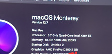 Apple Mac Pro Cuatro Núcleos Xeon E5 TURBO 3.9GHz 64 GB RAM 512 GB SSD 3 AÑOS DE GARANTÍA segunda mano  Embacar hacia Argentina