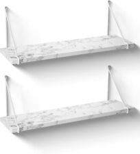 Used, Floating Shelves for Wall Shelf Storage Unit for Kitchen Bedroom White  for sale  Shipping to South Africa