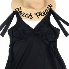 A Pea in the Pod Maternity Swim Top Tankini Size S Swimsuit Ruched Cruise Black, używany na sprzedaż  Wysyłka do Poland