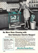 Used, 1963 Kelvinator Electric Ranges: No More Oven Cleaning Vintage Print Ad for sale  Shipping to South Africa