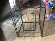 Heavy Duty Dog Puppy Pet Rabbit Cat Guinea Pig Play Pen Run Whelping Bed 4 Sides, used for sale  WADEBRIDGE