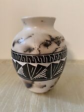 Vaso de cerâmica nativo americano cabelo de cavalo índio navajo assinado por artesão comprar usado  Enviando para Brazil