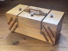 wooden sewing box for sale  WAKEFIELD