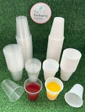 Plastic cups clear for sale  UK