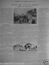 Article presse 1927 d'occasion  Compiègne