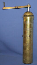 VINTAGE ALBANIA BRASS COFFEE GRINDER MILL, used for sale  Shipping to South Africa