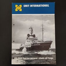MT SMIT ROTTERDAM & MT SMIT LONDON SMIT INTERNATIONAL Tug Boat Data Sheet 1978 for sale  Shipping to South Africa