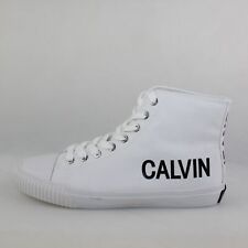 Usado, zapatos hombre CALVIN KLEIN JEANS 39 EU sneakers blanco lona DC535 comprar usado  Enviando para Brazil