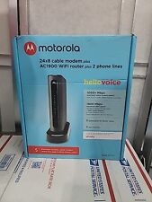 CABLE MÓDEM MOTOROLA MT7711 24X8 Y AC1900 DOBLE BANDA WI-FI GIGABIT caja abierta segunda mano  Embacar hacia Mexico