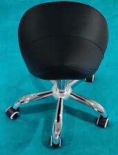 Used, Cosmetic Stool Saddle Chair 360° Rotate Height Adjustable Salon Hardfloor Black for sale  Shipping to South Africa