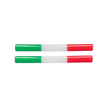 2x Italien Italy Flag 3D Gel Aufkleber Sticker ca 10cm x 0,8cm Roller Moped comprar usado  Enviando para Brazil