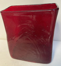 blown oxblood ruby hand vase for sale  Tampa