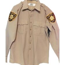 Camisa uniforme vintage con cremallera oculta cierre del sheriff camisa uniforme oficial segunda mano  Embacar hacia Mexico