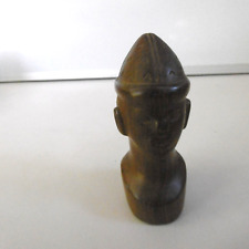 Tete africaine sculptée d'occasion  Vif