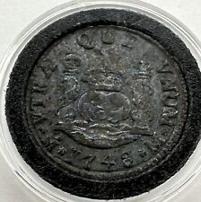 Moneda de Plata 2 Reales México 1748 ~ Colonia Española ~ ¡¡RARA!! (SG166) segunda mano  Embacar hacia Mexico