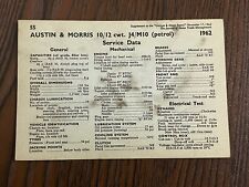 1962 austin morris for sale  DARLINGTON