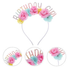 Birthday flower headband for sale  Shipping to Ireland
