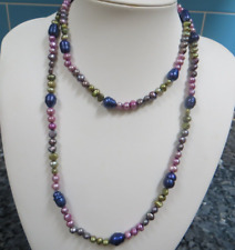 Collana multicolore perla usato  Spedire a Italy
