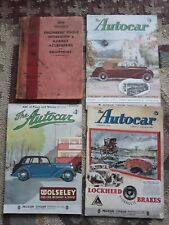Used, GARAGE ACCESSORIES Equipment Nubo Tools Workshop CATALOGUE 1939 + The Autocar x3 for sale  Shipping to South Africa