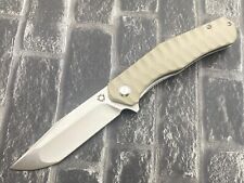 Sixleaf SL-35-Gary Folding Knife 9Cr13MoV Blade G10 Handle Fast Open Camping EDC, used for sale  Shipping to South Africa