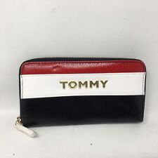 Usado, Billetera para mujer Tommy Hilfiger con logotipo a rayas con cremallera, talla sistema operativo - roja/blanca/azul segunda mano  Embacar hacia Argentina