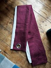 Burgundy woven curtains for sale  IPSWICH