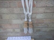 Wooden rope tiebacks for sale  Shipping to Ireland