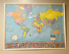 large laminated world map for sale  North Providence