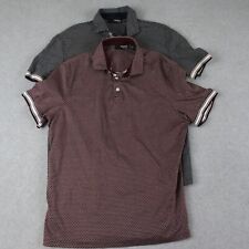 Camisa polo masculina Murano grande líquida luxo slim fit manga curta lote de 2 comprar usado  Enviando para Brazil